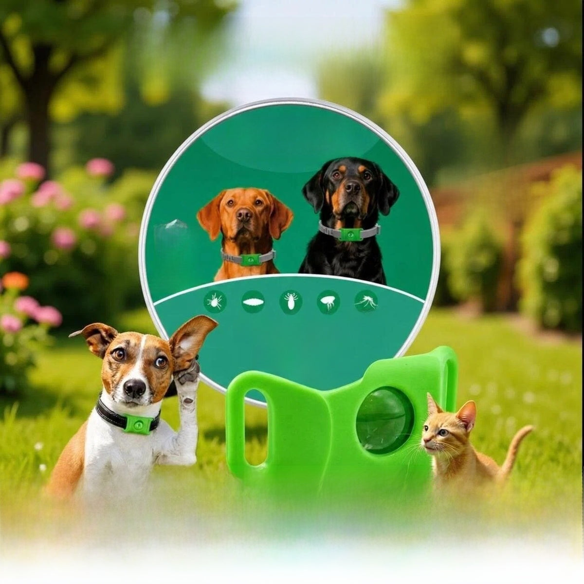 Silicone Pet Repellent Collar with Essential Oil