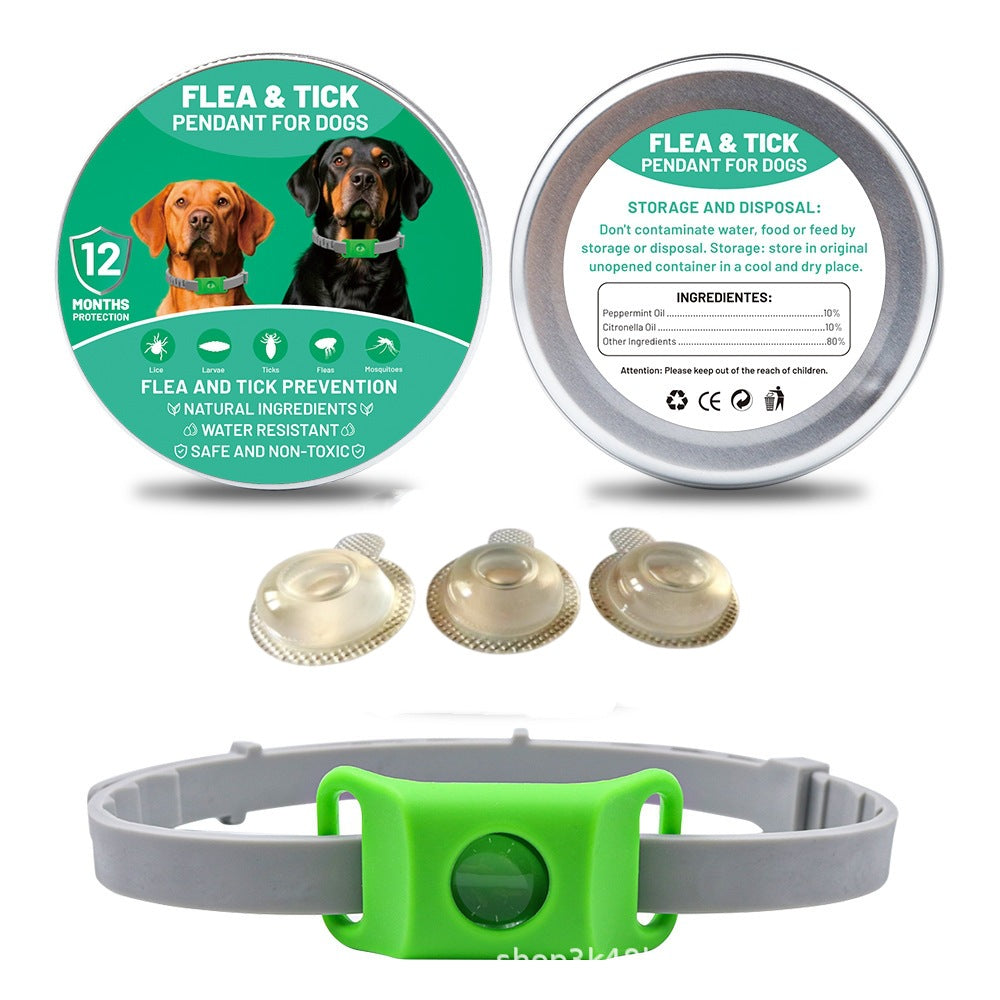 Silicone Pet Repellent Collar with Essential Oil